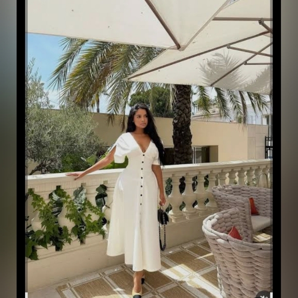 Zara ZW Collection Midi Button Dress - Picture 2 of 13